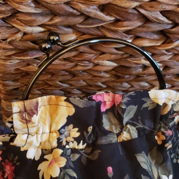 Black with Flowers Mini Bag - Picture 3 of 7